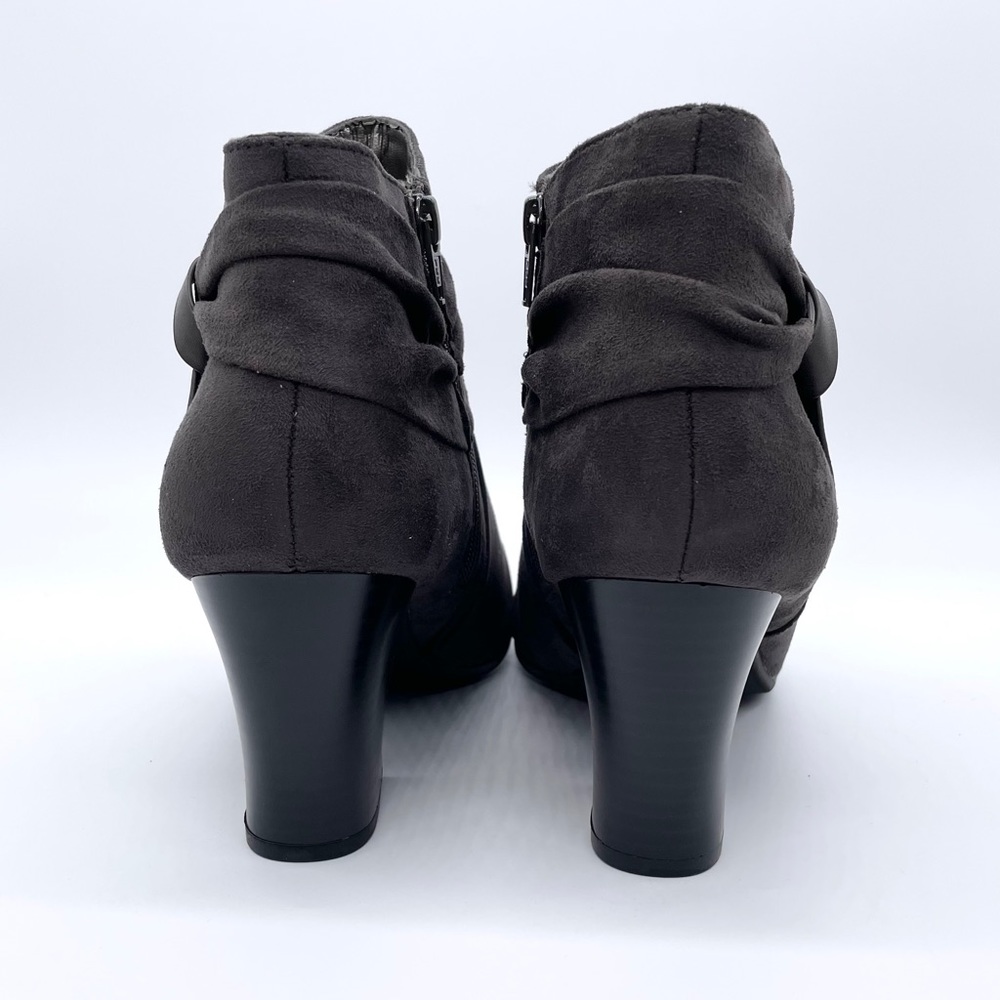 Naturalizer Graham Suede Dark Grey Ankle Booties 9.5 - Picture 8 of 10